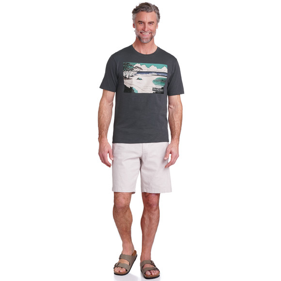 Heren-T-shirt met grote print