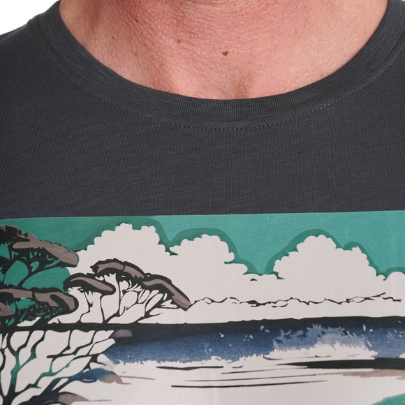 Heren-T-shirt met grote print