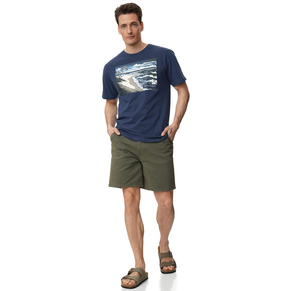 Heren-T-shirt met grote opdruk