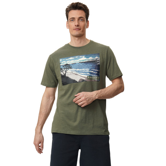 Heren-T-shirt met grote print