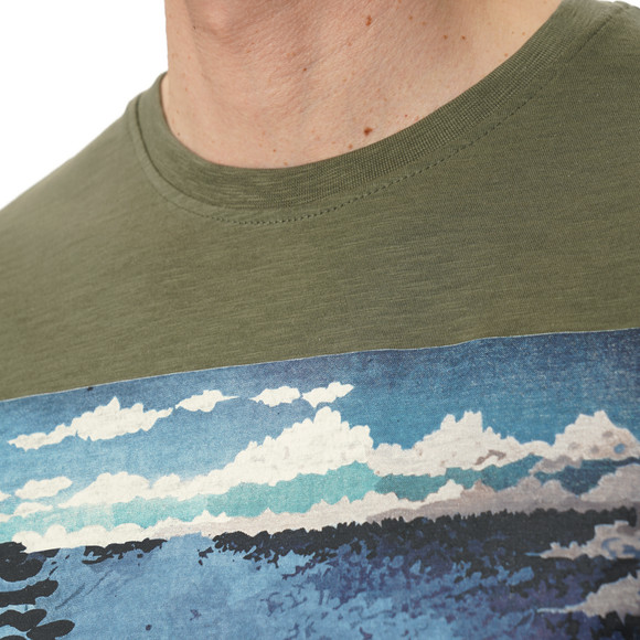 Heren-T-shirt met grote print