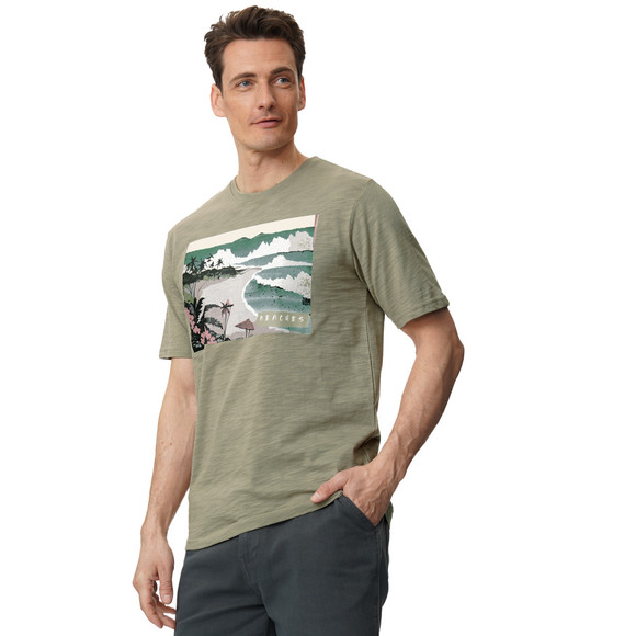 Heren-T-shirt met grote print