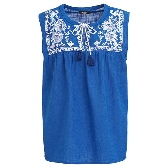 Damen Blusentop mit Stickerei