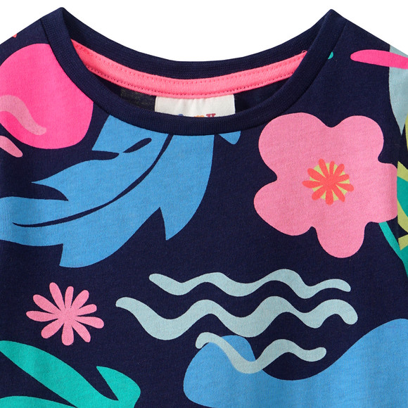 Mädchen Kleid mit Allover-Print
