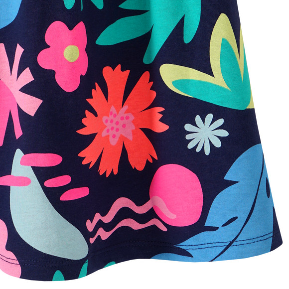 Mädchen Kleid mit Allover-Print