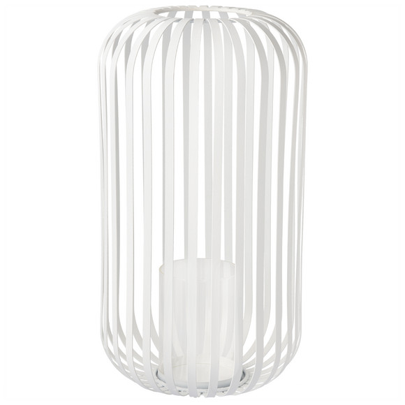 Großes Windlicht aus Metall