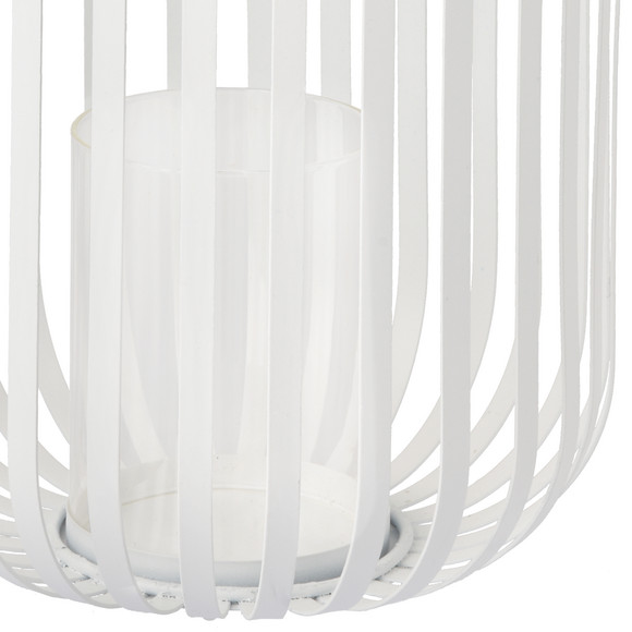 Großes Windlicht aus Metall