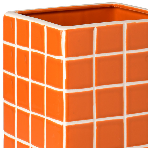 Vase mit Kachel-Muster