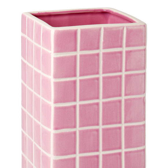 Vase mit Kachel-Muster