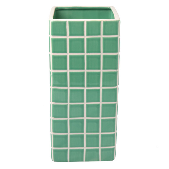Vase mit Kachel-Muster