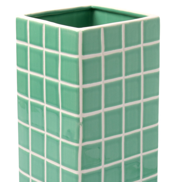 Vase mit Kachel-Muster