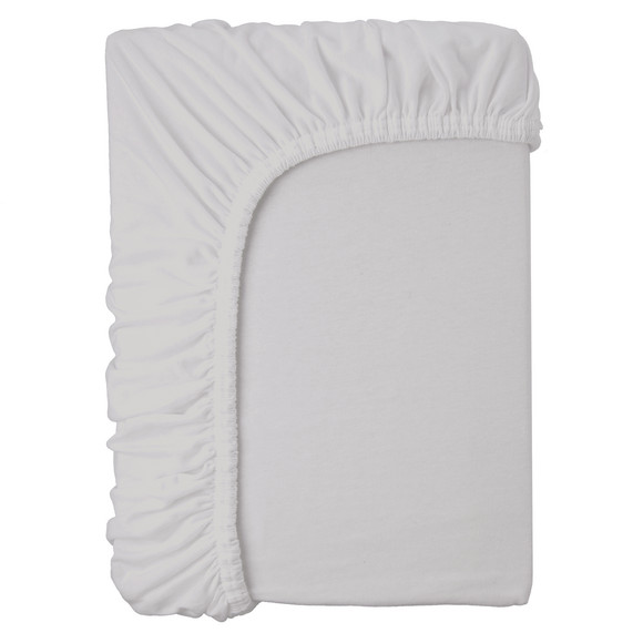 Spannbettlaken 160x200 cm aus Baumwolle hellgrau