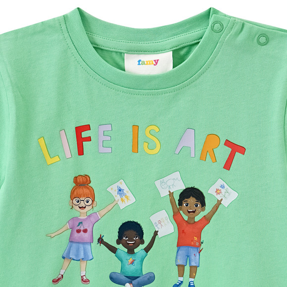 Baby T-Shirt mit Message-Print