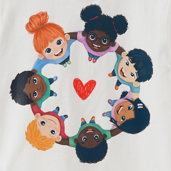 Baby T-shirt met tekstprint