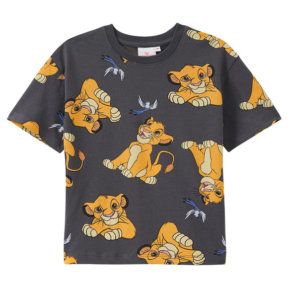 Der König der Löwen T-Shirt mit Simba-Allover dunkelgrau