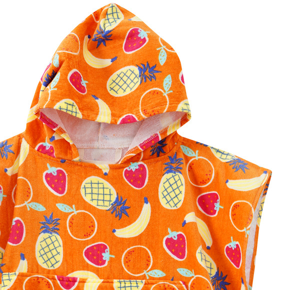 Kinder Badeponcho mit Allover-Print