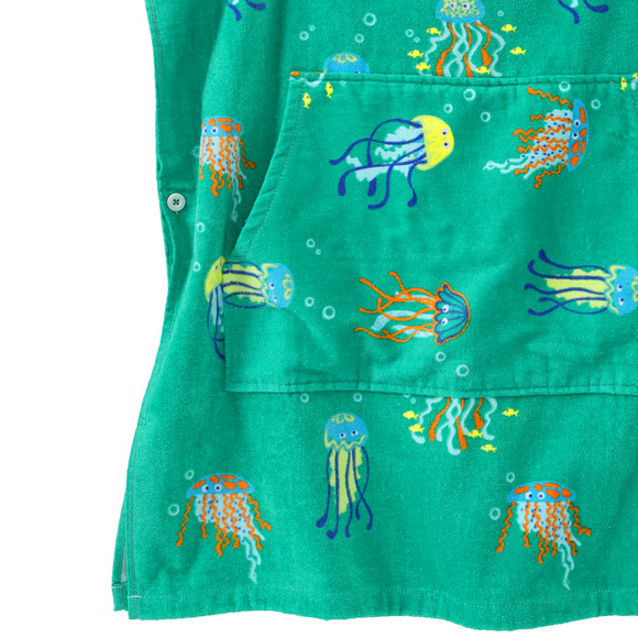 Kinder Badeponcho mit Allover-Print