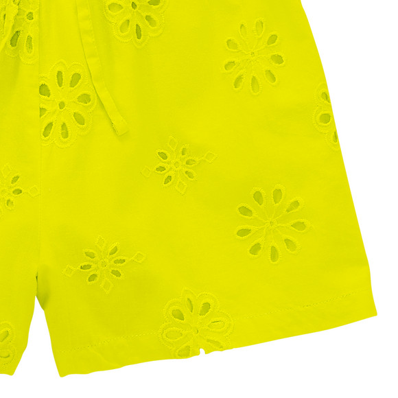 Mädchen Shorts mit Lochstickerei
