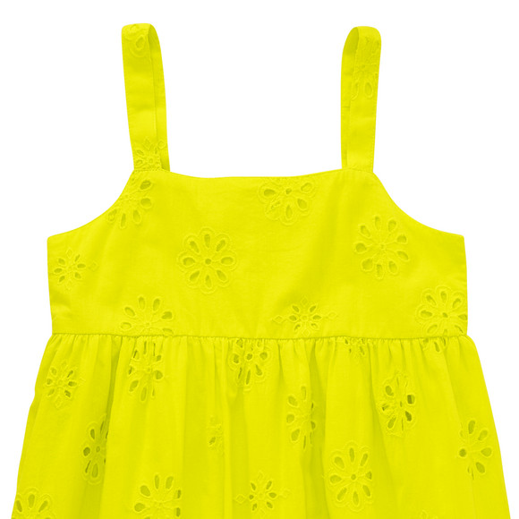 Mädchen Kleid mit Lochstickerei