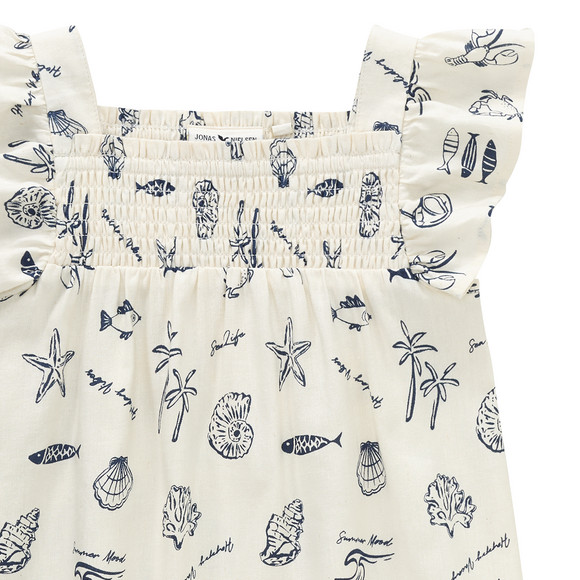 Mädchen Bluse mit Allover-Print