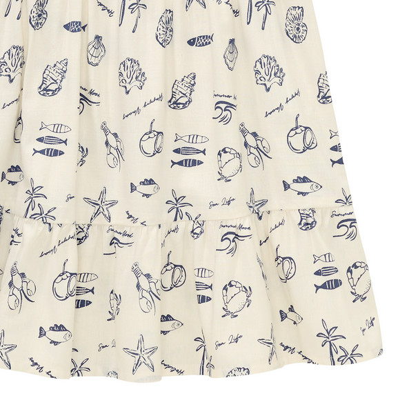 Mädchen Kleid mit Allover-Print