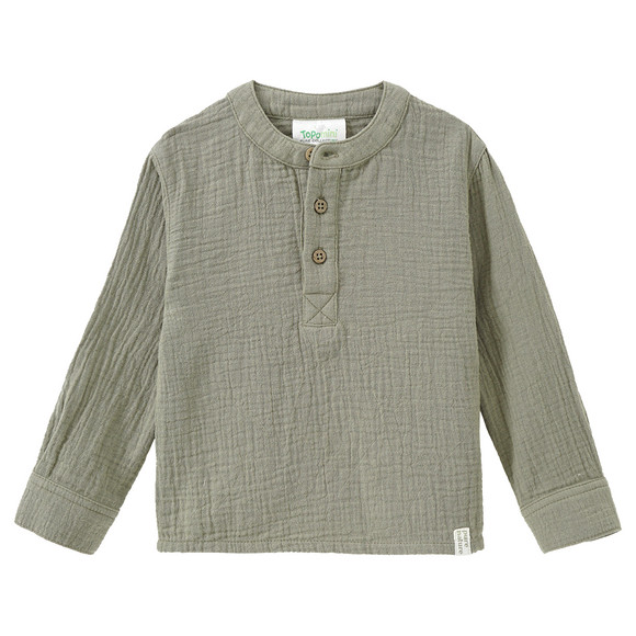 Baby Musselin-Hemd mit Stehkragen