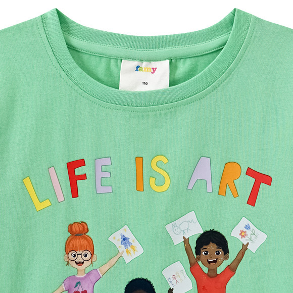 Kinder T-Shirt mit Message-Print