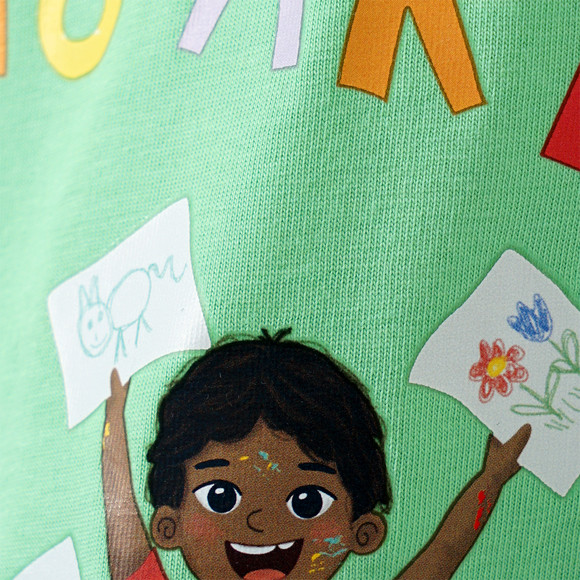 Kinder T-Shirt mit Message-Print