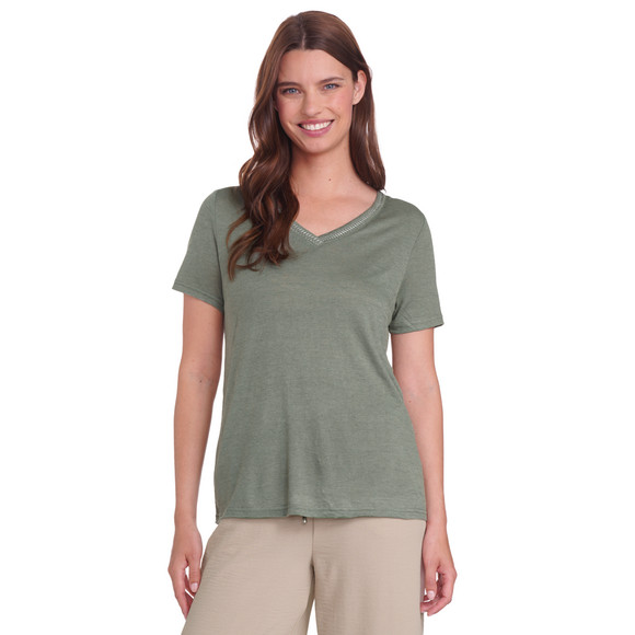 Damen T-Shirt mit Effektgarn