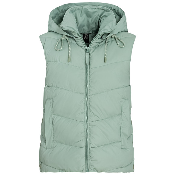 Daunenweste Ã¤rmellose Weste Grau Long Steppweste Peter Hahn Ã