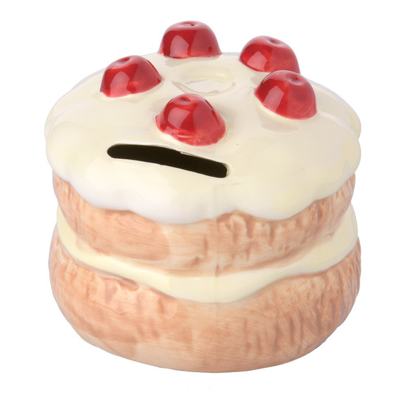 Kleine spaarpot in cupcake-ontwerp