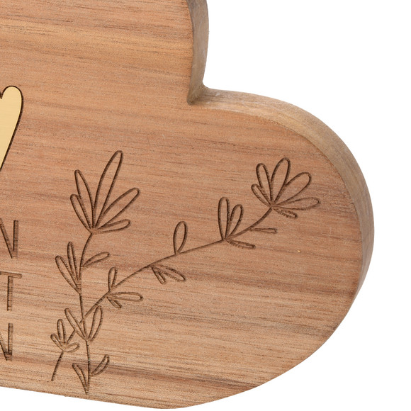 Deko-Aufsteller Herz mit Spruch