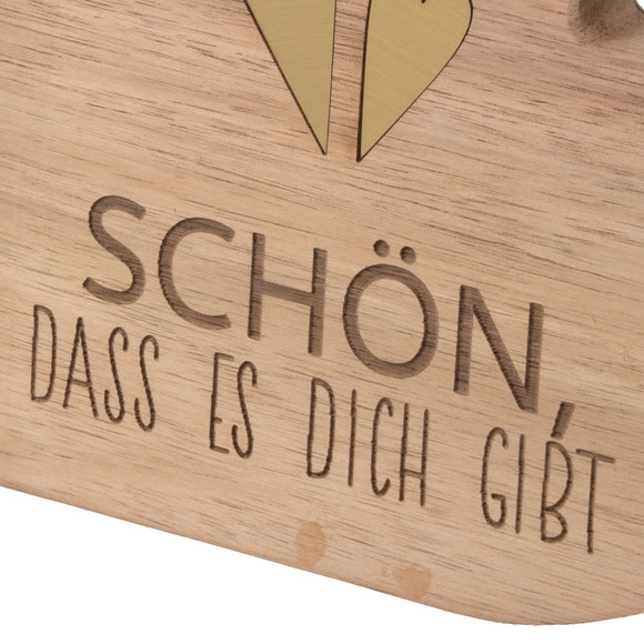 Deko-Aufsteller Herz mit Spruch