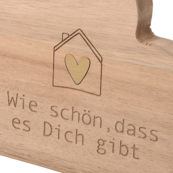 Deko-Aufsteller Herz mit Spruch