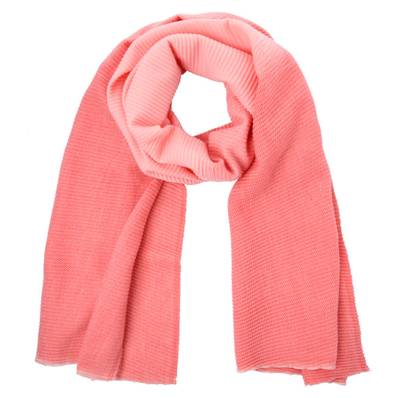 Damessjaal met gestructureerd oppervlak roze