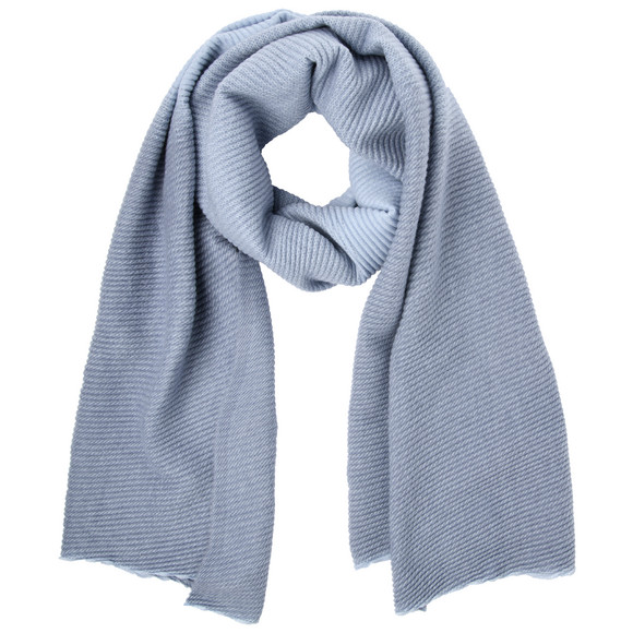 Damessjaal met gestructureerd oppervlak blauw