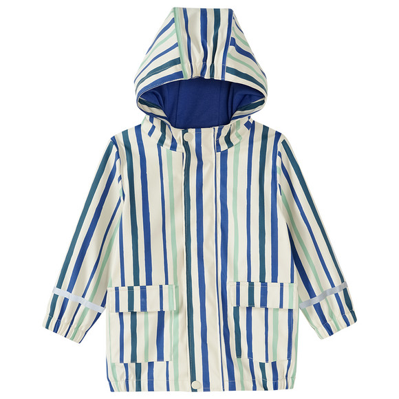 Baby Regenjacke mit Beschichtung blau / creme / hellgrün