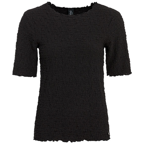 Damen T-Shirt in Crepp-Optik