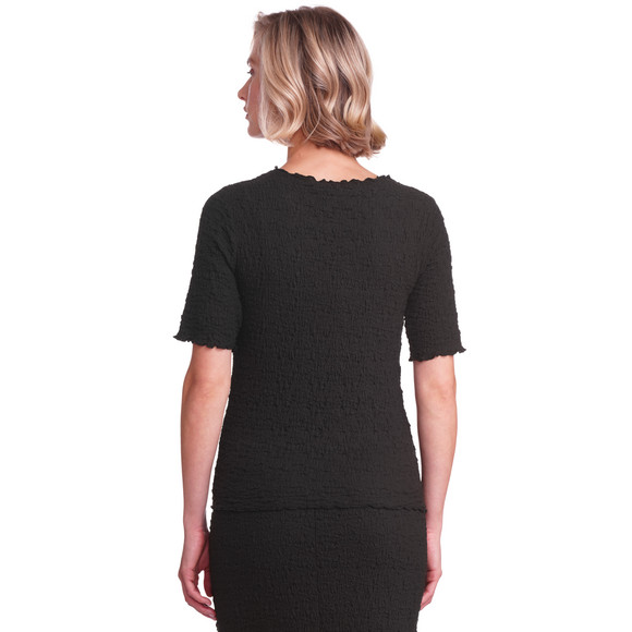 Damen T-Shirt in Crepp-Optik