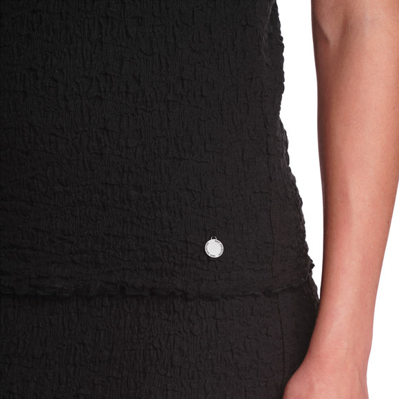 Damen T-Shirt in Crepp-Optik