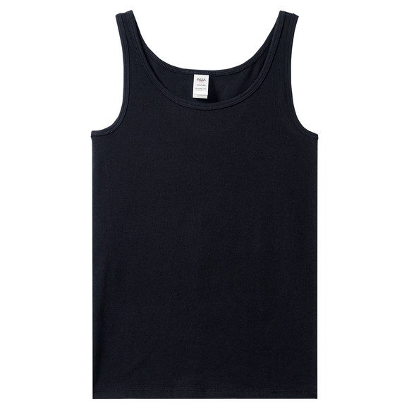 2 Mädchen Unterhemden unifarben