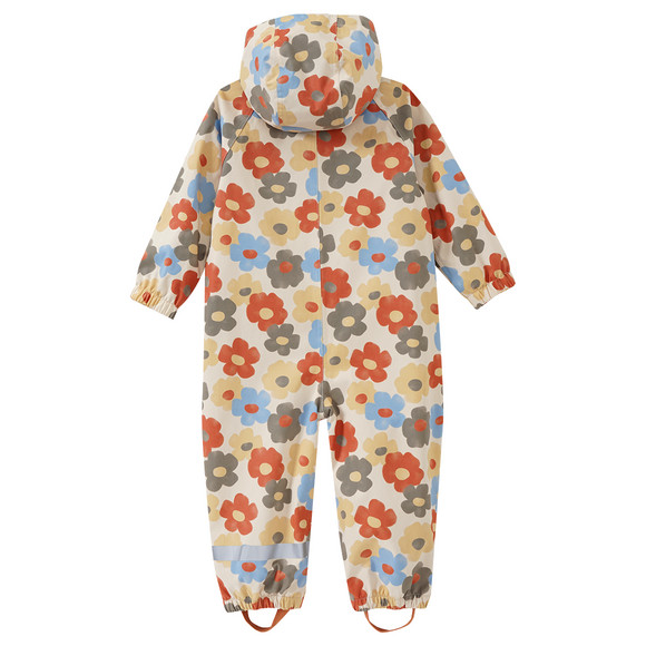 Baby regenpak met bloemen