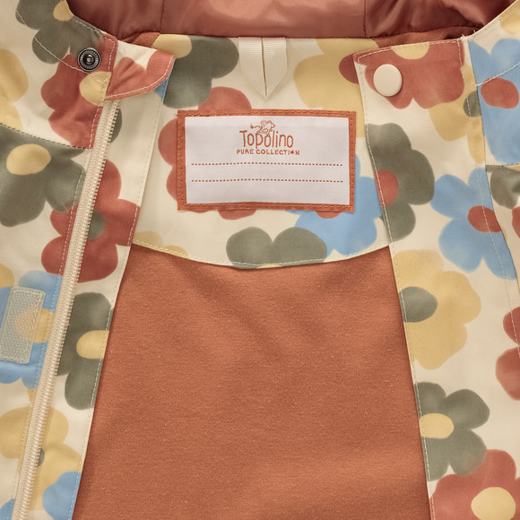 Meisjesregenjas met bloemen