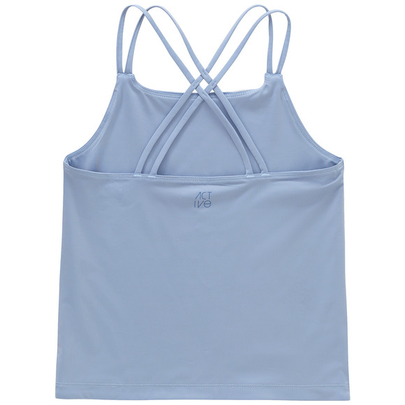 Sporttop voor meisjes met gekruiste bandjes
