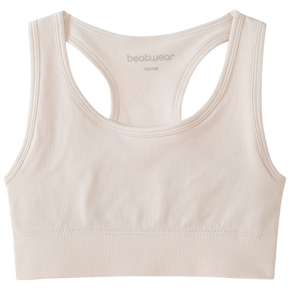 Mädchen Sport-Bustier mit Rippstruktur