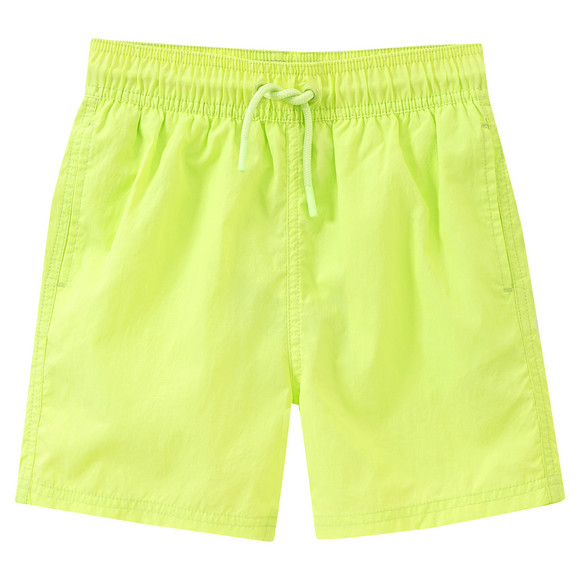 Jungen Badeshorts unifarben neongrün