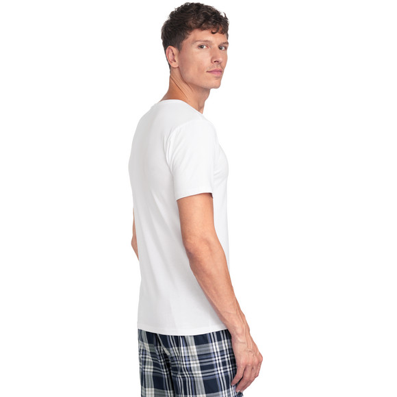 Herren T-Shirt mit Serafino-Ausschnitt 