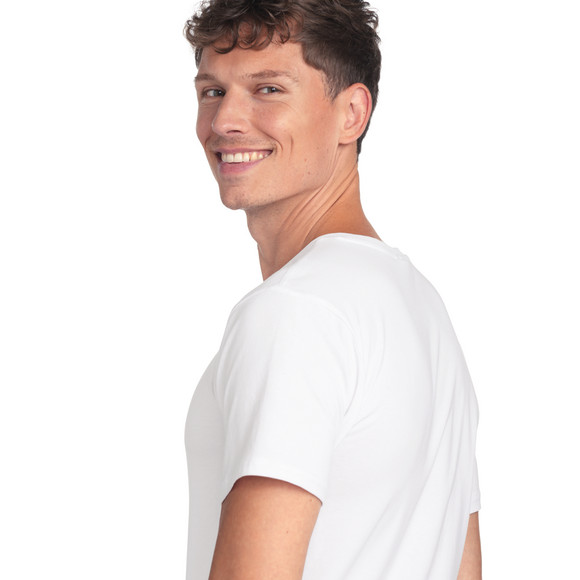 Herren T-Shirt mit Serafino-Ausschnitt 