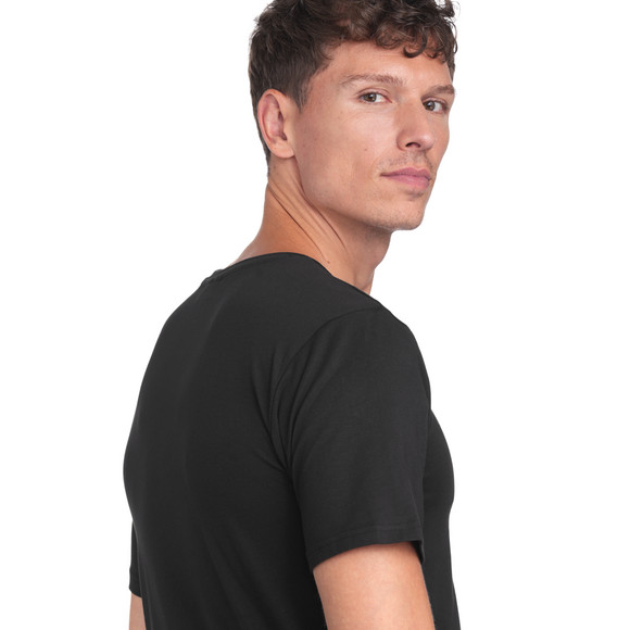 Herren T-Shirt mit Serafino-Ausschnitt 