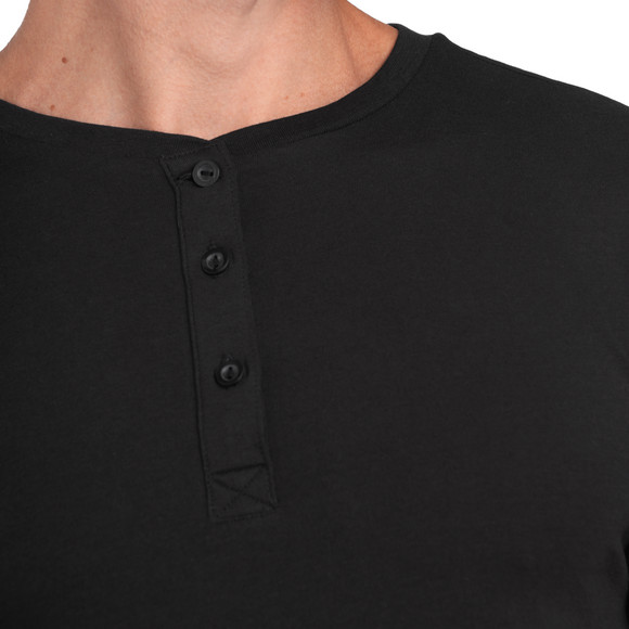 Herren T-Shirt mit Serafino-Ausschnitt 